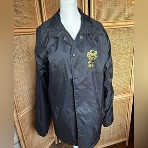 Men’s Windbreaker with Gold Rose Detail